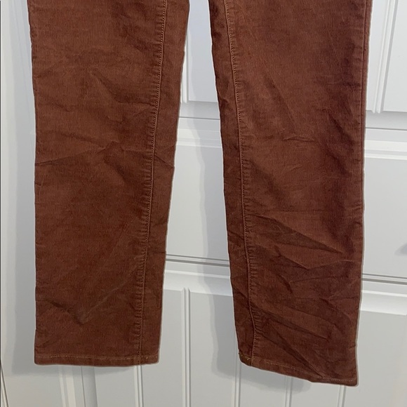 loft brown corduroy low rise pants - Picture 2 of 3